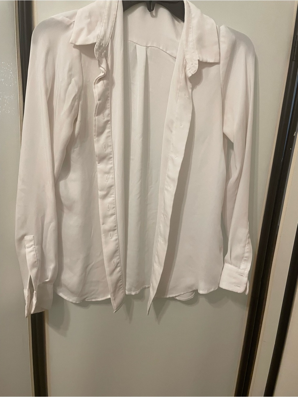 Classic White Women’s Button-Up Shirt - Clean Minimal Style
